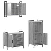 Kylpyhuoneen kaappisetti 3 kpl Harmaa Sonoma 40 x 36 x 99,5 cm