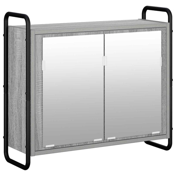 Kylpyhuoneen kaappisetti 3 kpl Harmaa Sonoma 40 x 36 x 109,5 cm