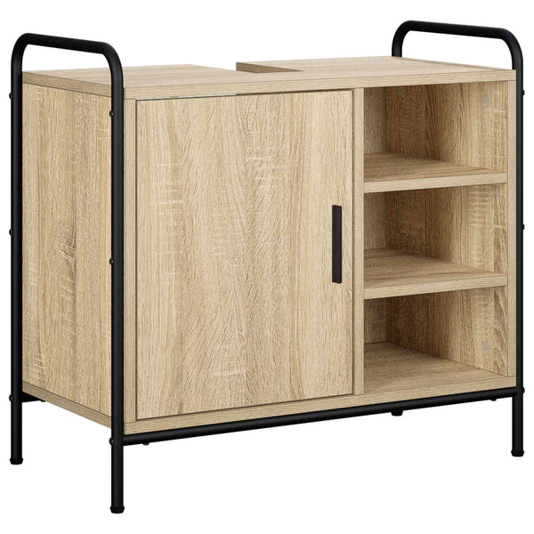 Kylpyhuoneen kaappisetti 3 kpl Sonoma-tammi 40 x 36 x 109,5 cm