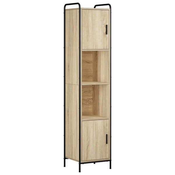 Kylpyhuoneen kaappisetti 3 kpl Sonoma-tammi 40 x 36 x 181 cm