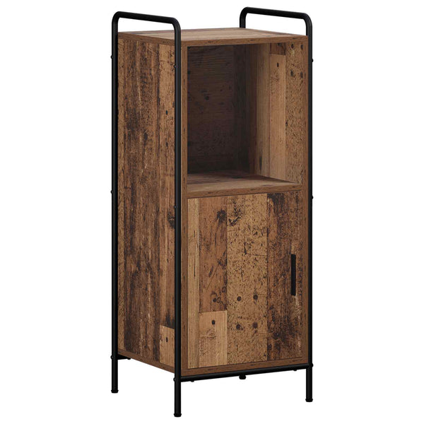 Kylpyhuoneen kaappisetti 4 kpl Vanha puu 40 x 36 x 200,5 cm