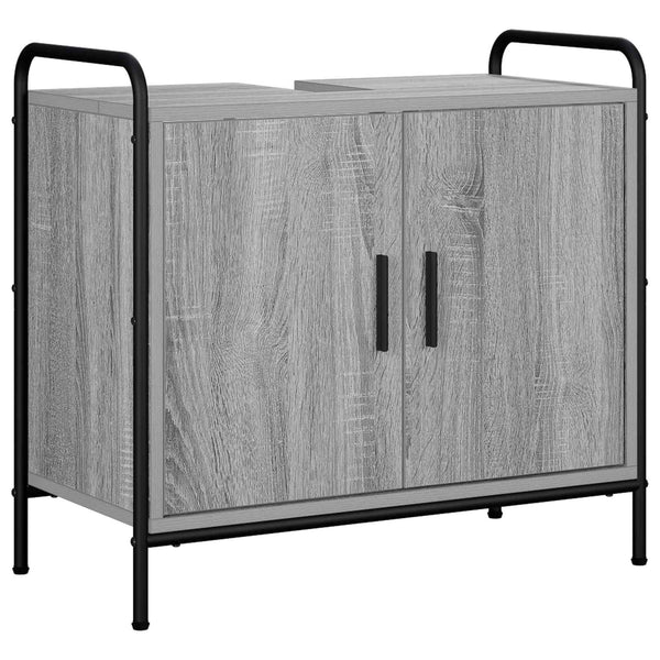 Kylpyhuoneen kaappisetti 4 kpl Harmaa Sonoma 40 x 36 x 200,5 cm