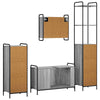 Kylpyhuoneen kaappisetti 4 kpl Harmaa Sonoma 40 x 36 x 200,5 cm