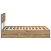 Bed Frame with Storage and Headboard Artisan Oak 160 x 200 cm