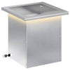 Puutarhan istutuslaatikko LED-valolla Hopea 30 x 30 x 30 cm