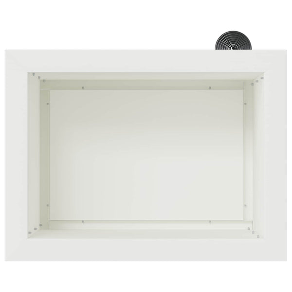 Puutarhan istutuslaatikko LED-valolla 2 kpl valkoinen