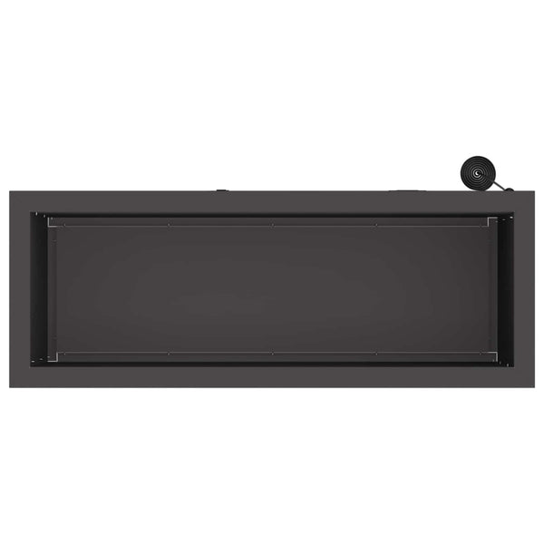 Puutarhan istutuslaatikko LED-valolla 2 kpl Musta