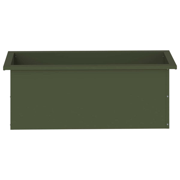 Puutarhan istutuslaatikko LED-valolla Oliivinvihreä