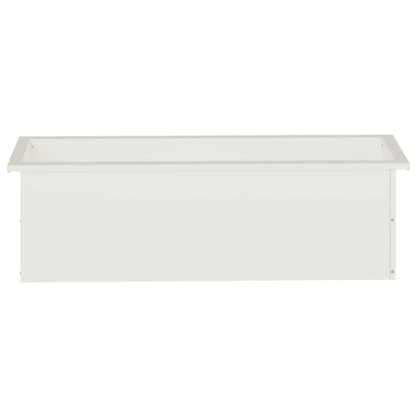 Puutarhan istutuslaatikko LED-valolla valkoinen