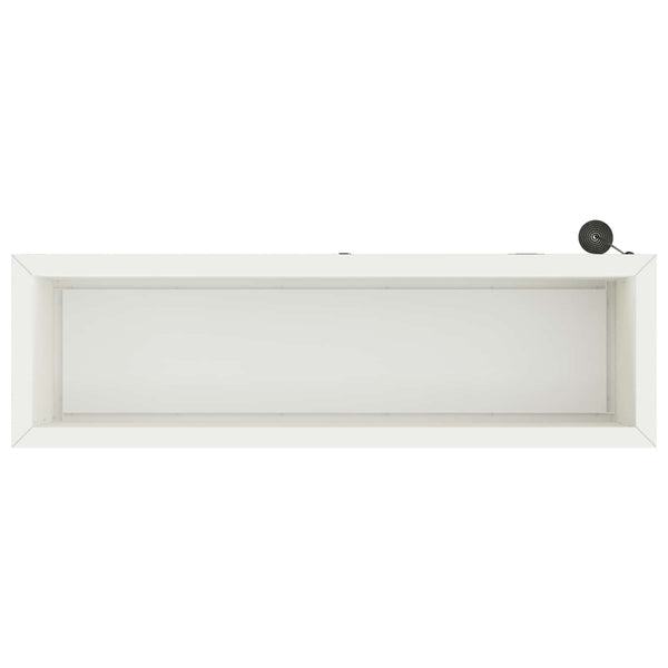 Puutarhan istutuslaatikko LED-valolla valkoinen