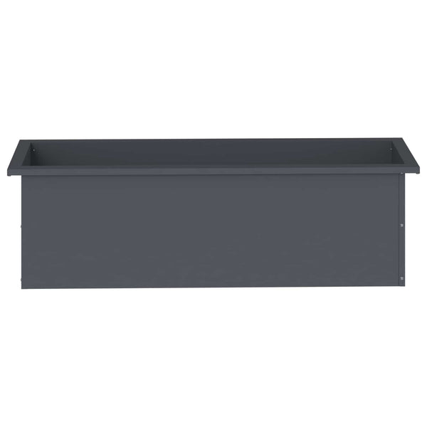 Puutarhan istutuslaatikko LED-valolla Antrasiitti