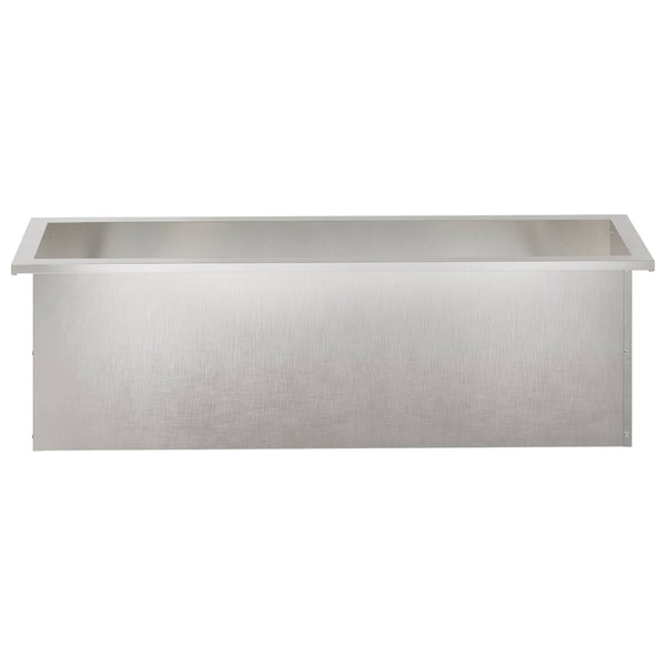 Puutarhan istutuslaatikko LED-valolla Hopea 30 x 100 x 30 cm