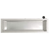 Puutarhan istutuslaatikko LED-valolla Hopea 30 x 100 x 30 cm