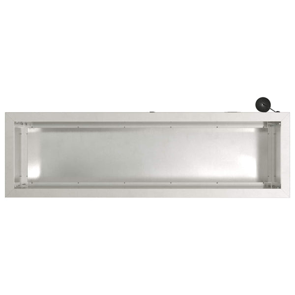 Puutarhan istutuslaatikko LED-valolla 2 kpl Hopea