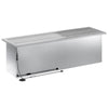 Puutarhan istutuslaatikko LED-valolla Hopea 30 x 100 x 30 cm