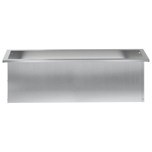Puutarhan istutuslaatikko LED-valolla Hopea 30 x 100 x 30 cm