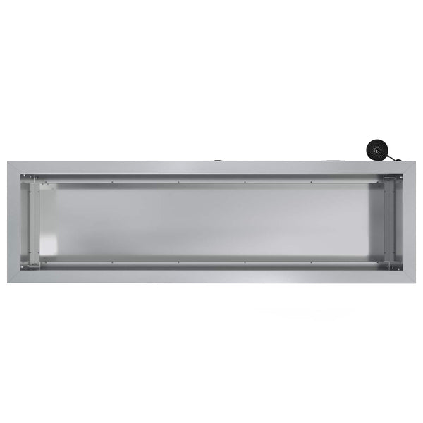Puutarhan istutuslaatikko LED-valolla 2 kpl Hopea