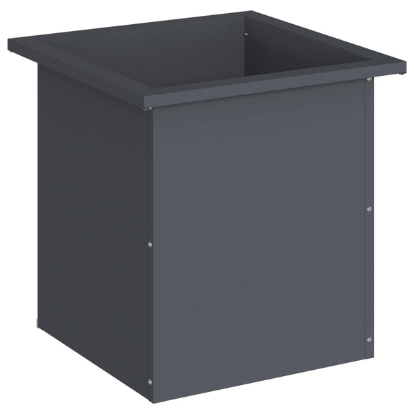 Puutarhan istutuslaatikko LED-valolla Antrasiitti
