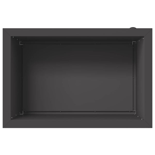 Puutarhan istutuslaatikko LED-valolla 2 kpl Musta