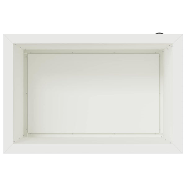 Puutarhan istutuslaatikko LED-valolla 2 kpl valkoinen