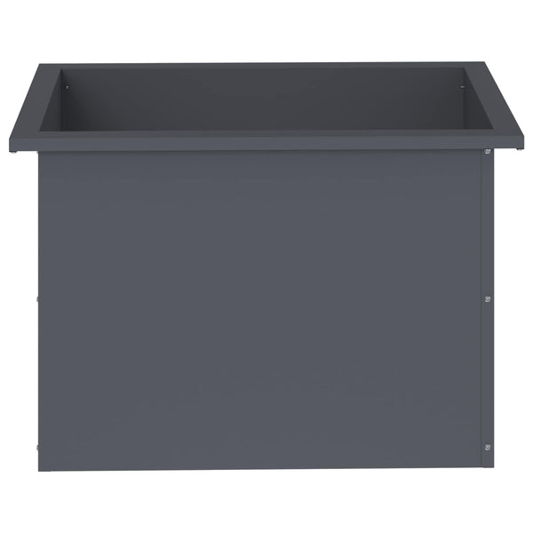 Puutarhan istutuslaatikko LED-valolla Antrasiitti