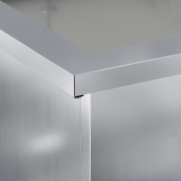 Puutarhan istutuslaatikko LED-valolla Hopea 40 x 60 x 40 cm