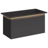 Puutarhan istutuslaatikko LED-valolla Musta 40 x 80 x 40 cm