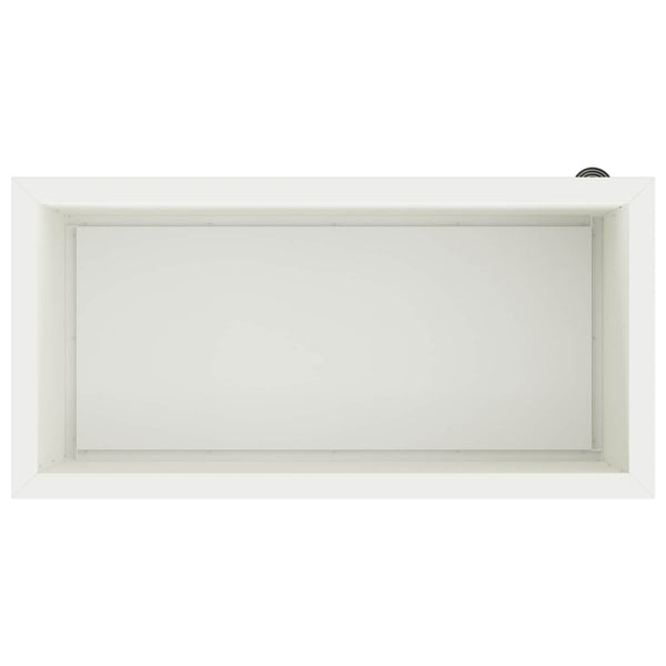 Puutarhan istutuslaatikko LED-valolla 2 kpl valkoinen