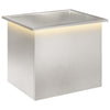 Puutarhan istutuslaatikko LED-valolla Hopea 50 x 60 x 48 cm