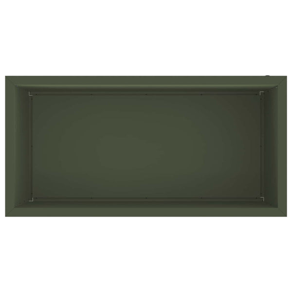 Puutarhan istutuslaatikko LED-valolla Oliivinvihreä