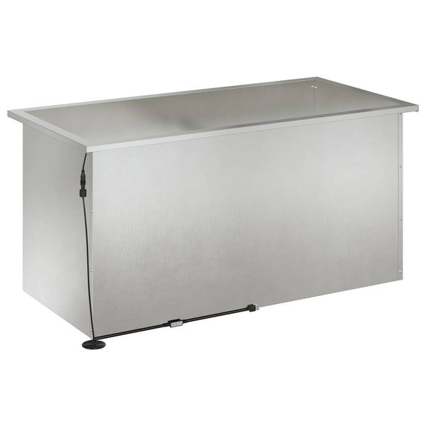 Puutarhan istutuslaatikko LED-valolla Hopea 50 x 100 x 48 cm