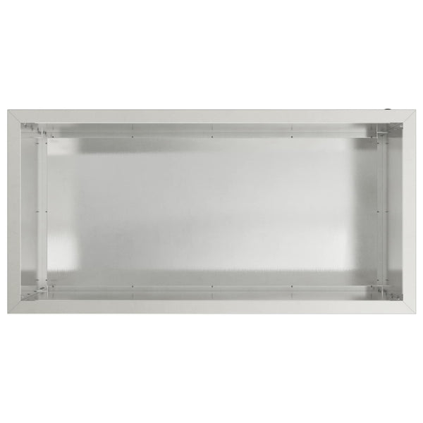 Puutarhan istutuslaatikko LED-valolla Hopea 50 x 100 x 48 cm
