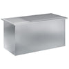 Puutarhan istutuslaatikko LED-valolla Hopea 50 x 100 x 48 cm