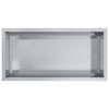 Puutarhan istutuslaatikko LED-valolla Hopea 50 x 100 x 48 cm