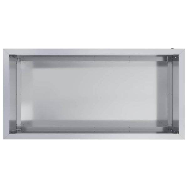 Puutarhan istutuslaatikko LED-valolla Hopea 50 x 100 x 48 cm