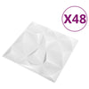 Seinäpaneelit 48 kpl 50 x 50 cm TimanttiValkoinen XPS Vaahdon