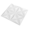 Seinäpaneelit 24 kpl 50 x 50 cm Origami Valkoinen XPS Vaahdon