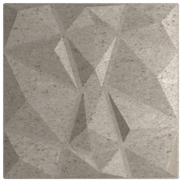 Seinäpaneelit 24 kpl 50 x 50 cm Betoninharmaa XPS Vaahdon