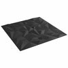 Seinäpaneelit 24 kpl 50 x 50 cm Musta XPS Vaahdon