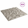 Seinäpaneelit 24 kpl 50 x 50 cm Ametistibetoni XPS Vaahdon