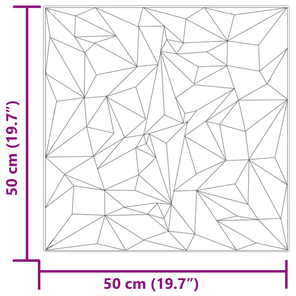 Seinäpaneelit 48 kpl 50 x 50 cm Ametistivihreä XPS Vaahdon