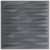Seinäpaneelit 12 kpl 50 x 50 cm Kiviharmaa XPS Vaahdon