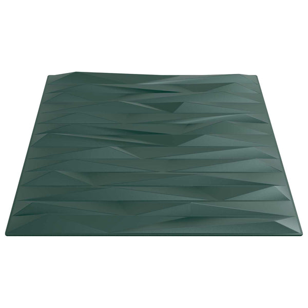 Seinäpaneelit 24 kpl 50 x 50 cm Kivilöyhkönvihreä XPS Vaahdon