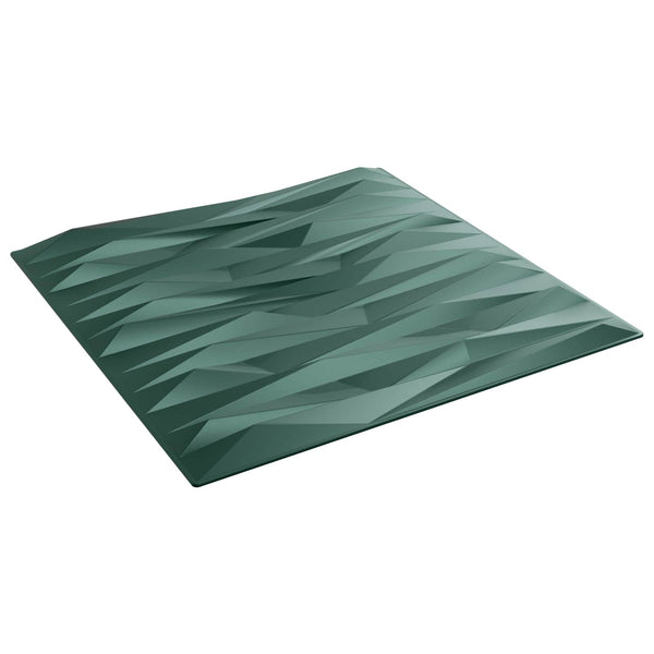 Seinäpaneelit 48 kpl 50 x 50 cm Kivilöyhkönvihreä XPS Vaahdon