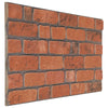 Seinäpaneelit 10 kpl 100 x 50 cm Terrakotta EPS vaahtomuovi