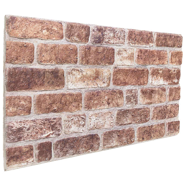 Seinäpaneelit 10 kpl 100 x 50 cm Ruskea EPS vaahtomuovi