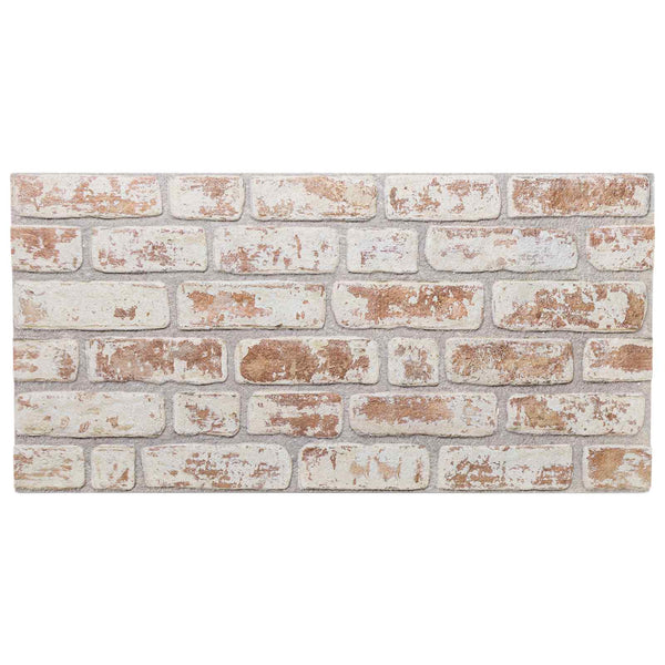 Seinäpaneelit 10 kpl 100 x 50 cm Punainen ja valkoinen