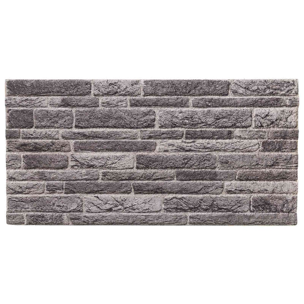 Seinäpaneelit 10 kpl 100 x 50 cm Antrasiitti EPS vaahtomuovi