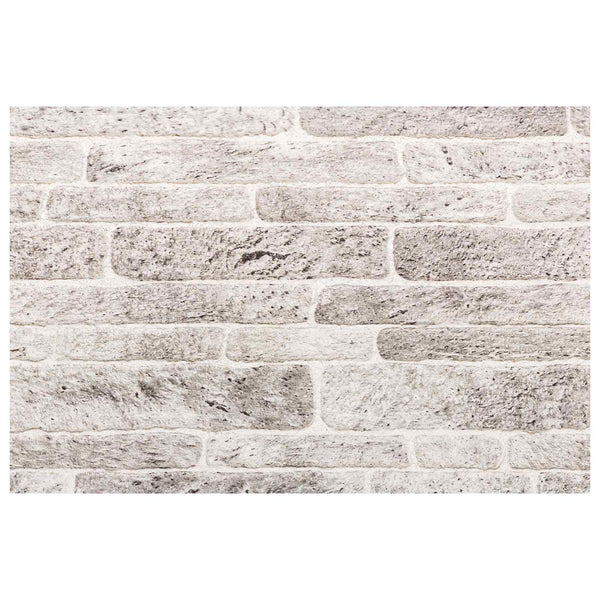 Seinäpaneelit 10 kpl 100 x 50 cm Vaaleanharmaa ja valkoinen