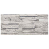 Seinäpaneelit 10 kpl 100 x 25 cm Vaaleanharmaa EPS vaahtomuovi